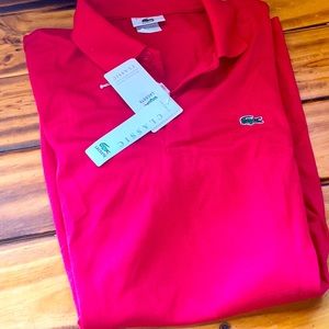 Lacoste polo size large